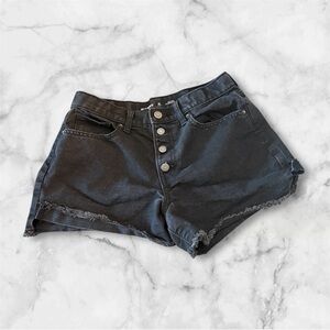 Girls size 12 plus Black Denim Shorts